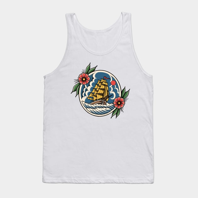 sailboat in a balloon Tank Top by fanidi